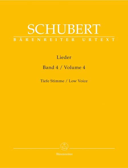 Lieder - Volume 4 (Low Voice)