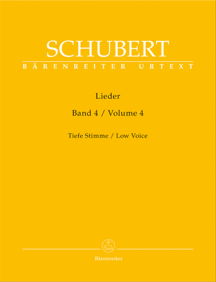 Lieder, Volume 4 Low Voice scores gallery preview page 1