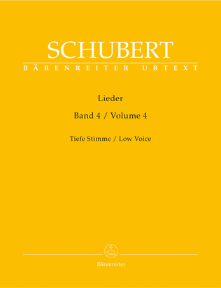 Book cover for Lieder, Volume 4