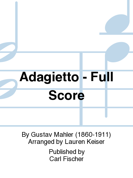 Adagietto - Full Score image number null