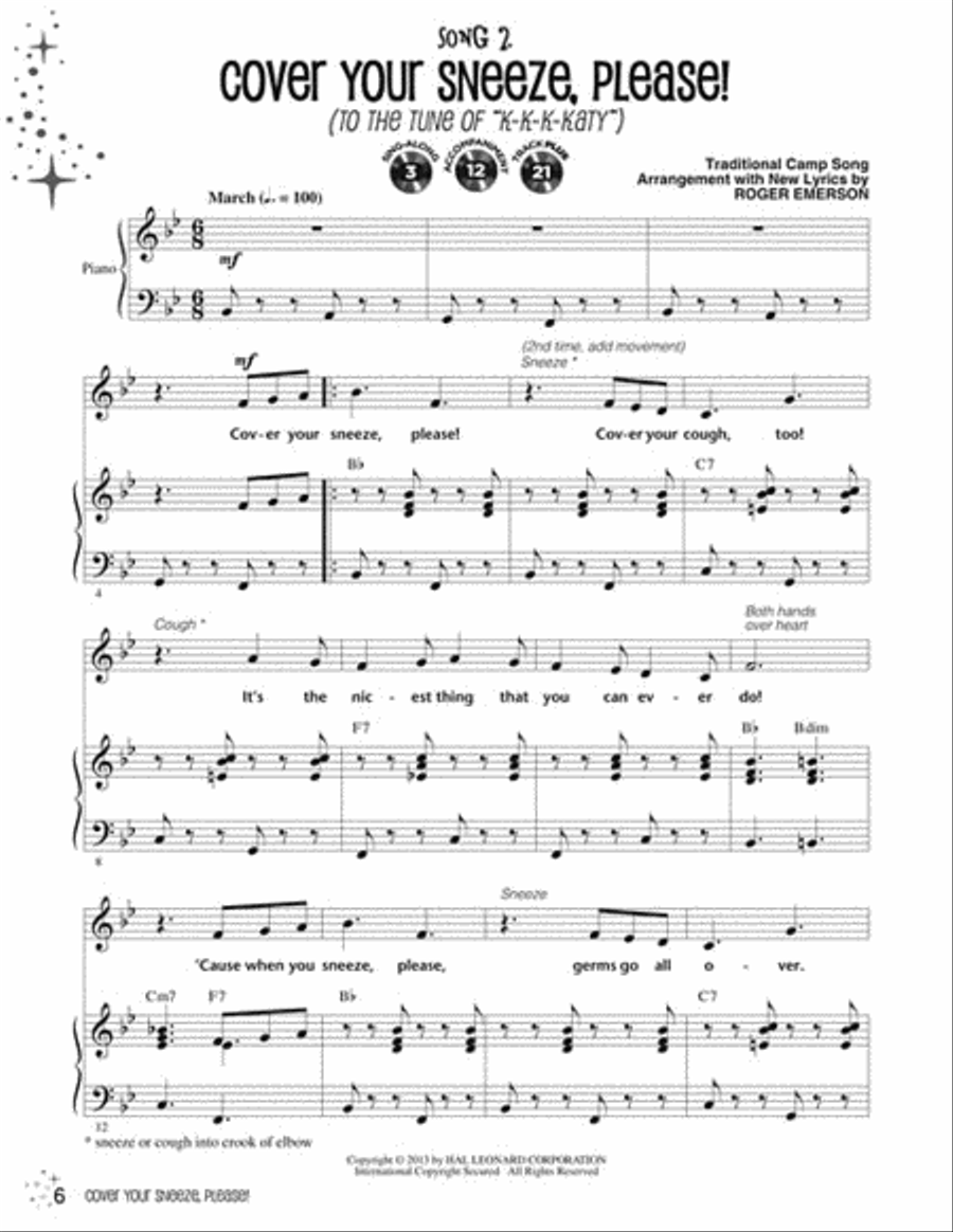 Cover Your Sneeze, Please! Choir scores gallery preview page 4