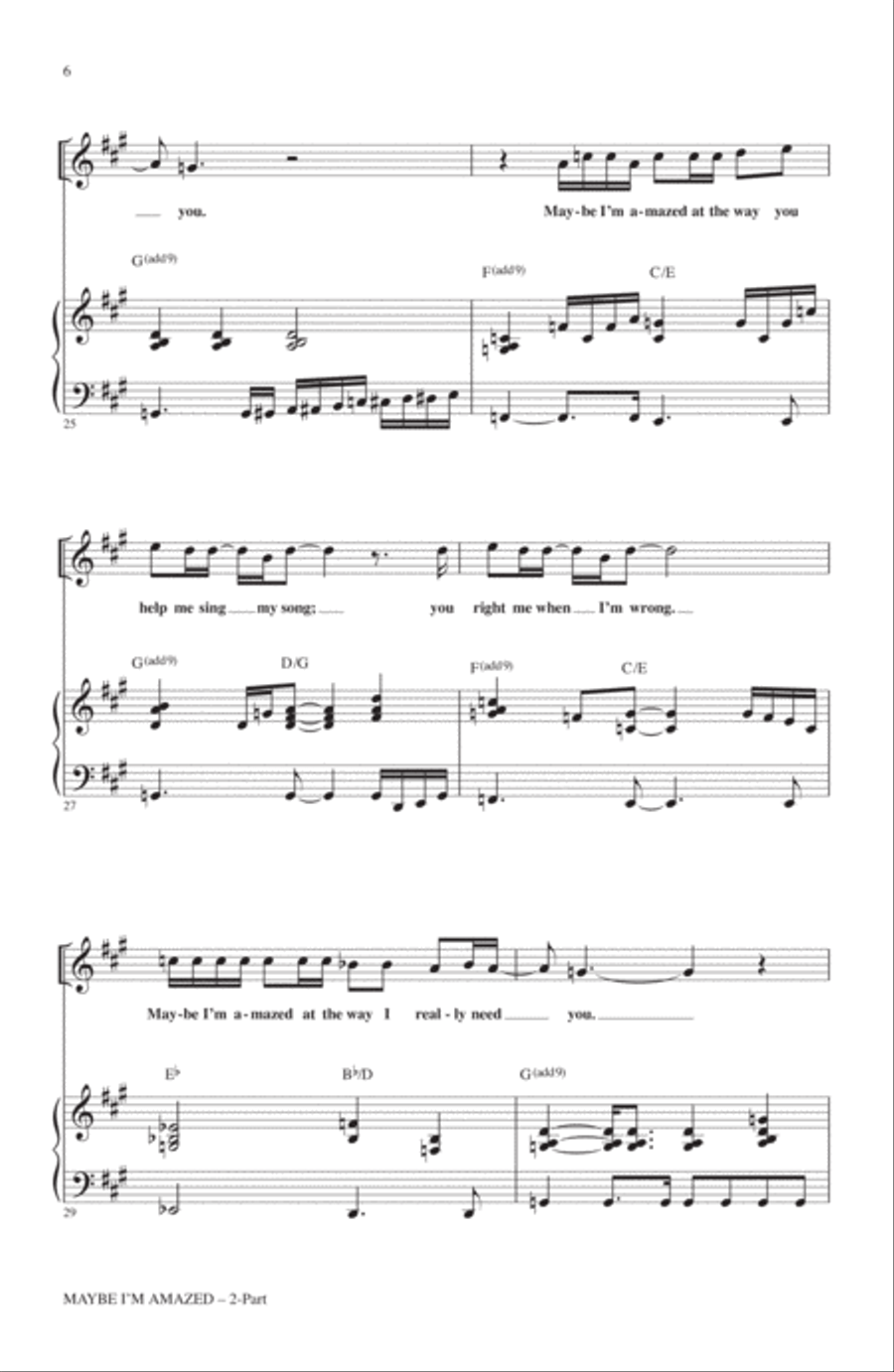 Maybe I'm Amazed 2-Part scores gallery preview page 5