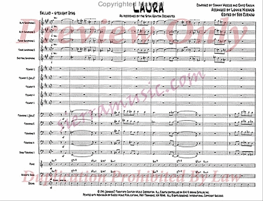 Laura Jazz Ensemble scores gallery preview page 2