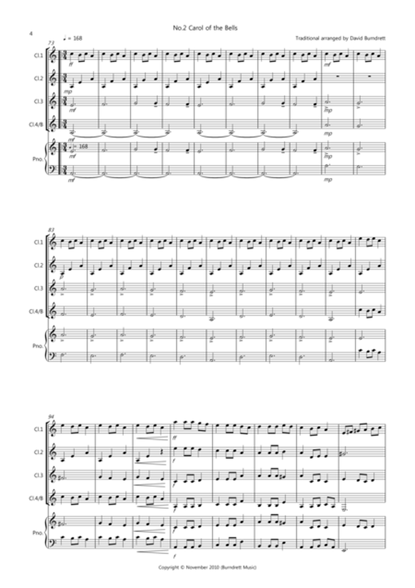 3 Easy Christmas Pieces for Clarinet Quartet (volume one) image number null