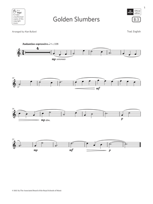 Golden Slumbers (Grade 1 List B3 from the ABRSM Flute syllabus from 2022)