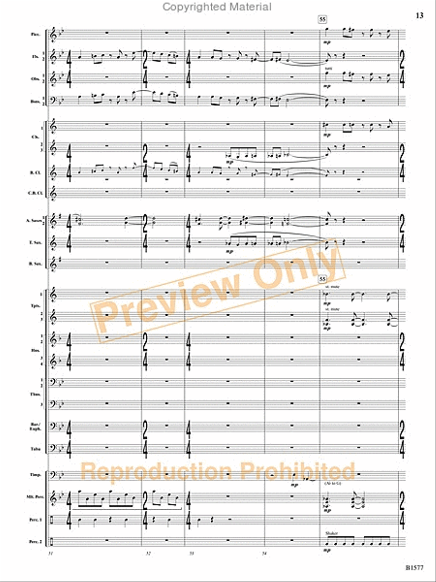 Evocatio Evocatio Concert Band scores gallery preview page 62