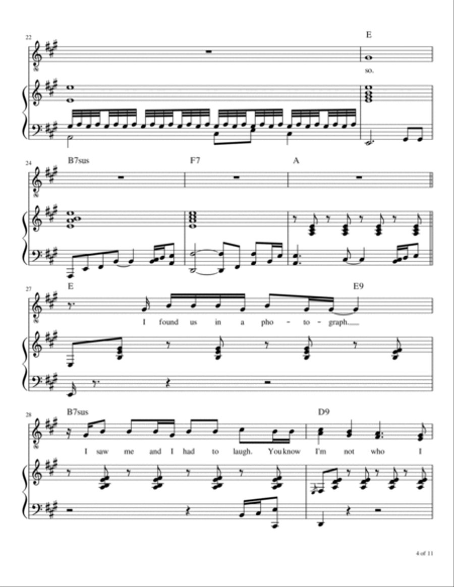 I'm Not Who I Was Voice scores gallery preview page 5