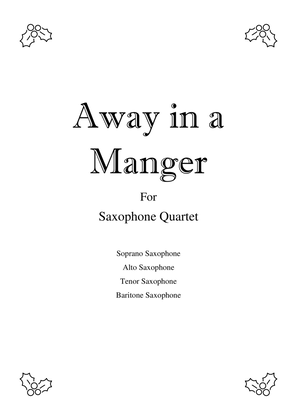 Book cover for Away in a Manger - Saxophone Quartet