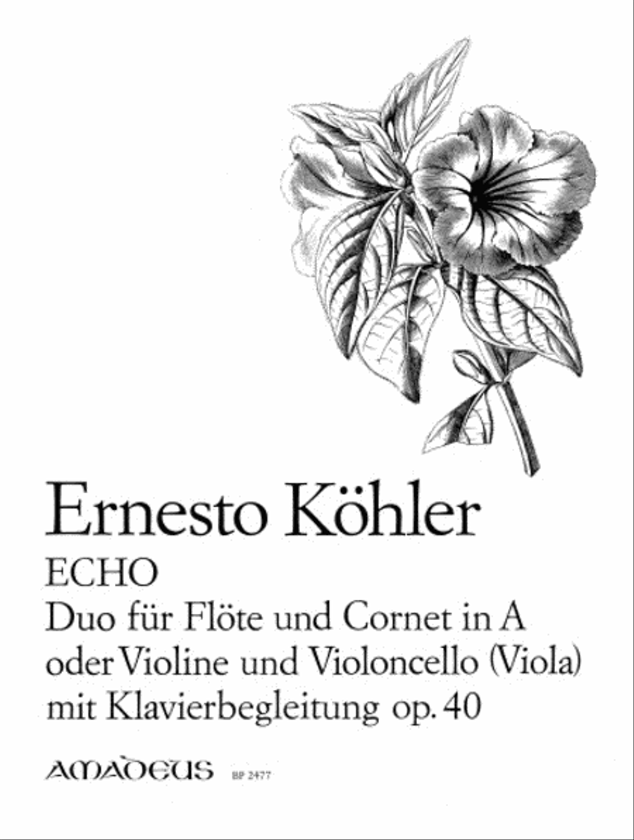 Echo op. 40 Flute scores gallery preview page 1