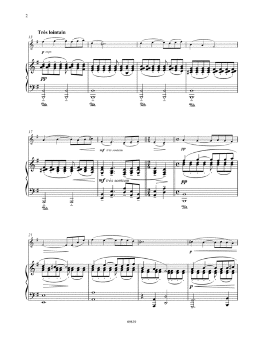 Pavane pour une infante défunte Flute Solo scores gallery preview page 2