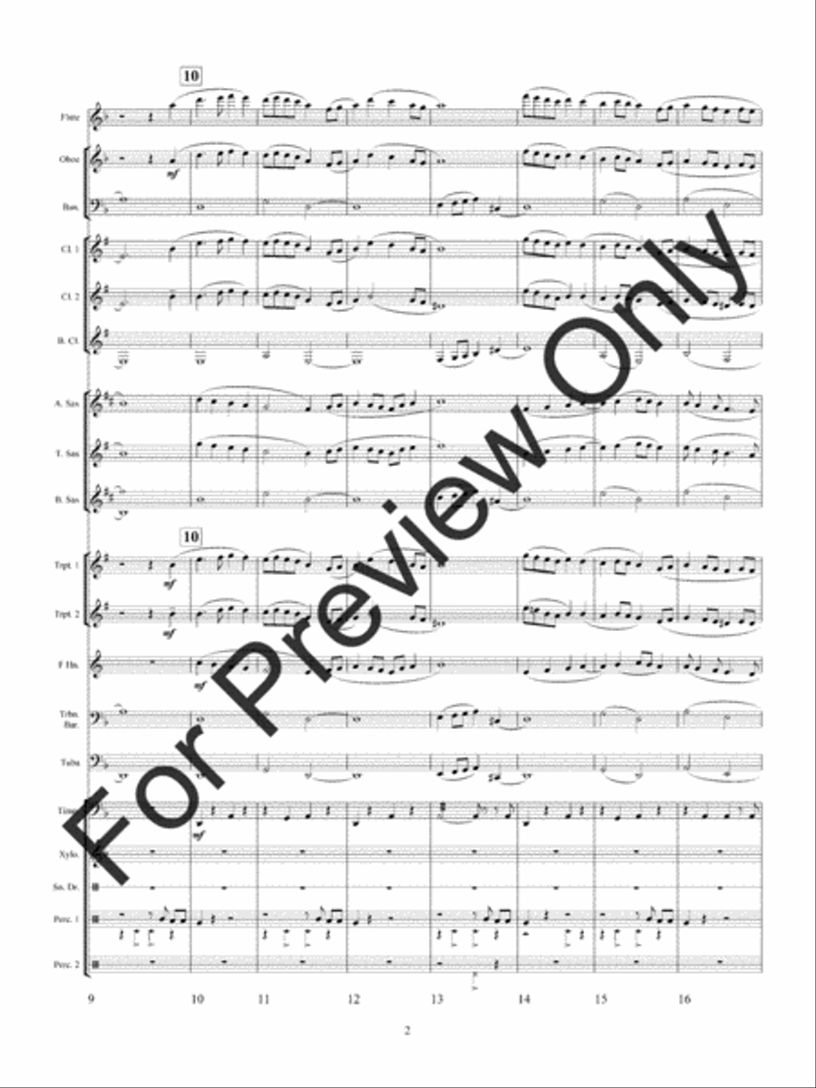 Wolf Dancers (Score) Concert Band scores gallery preview page 5