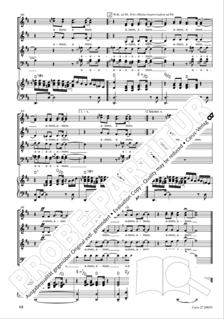 Magnificat 4-Part scores gallery preview page 69