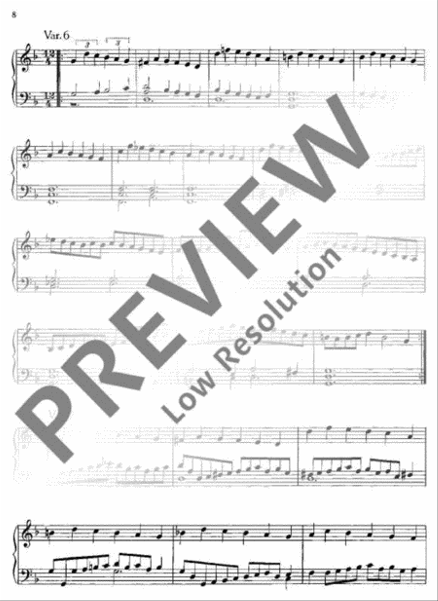 3 Pavans from the same theme Piano Solo scores gallery preview page 9