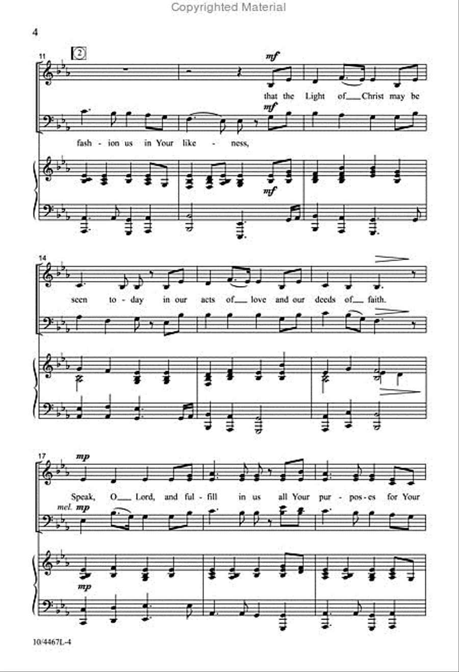 Speak, O Lord 3-Part scores gallery preview page 3