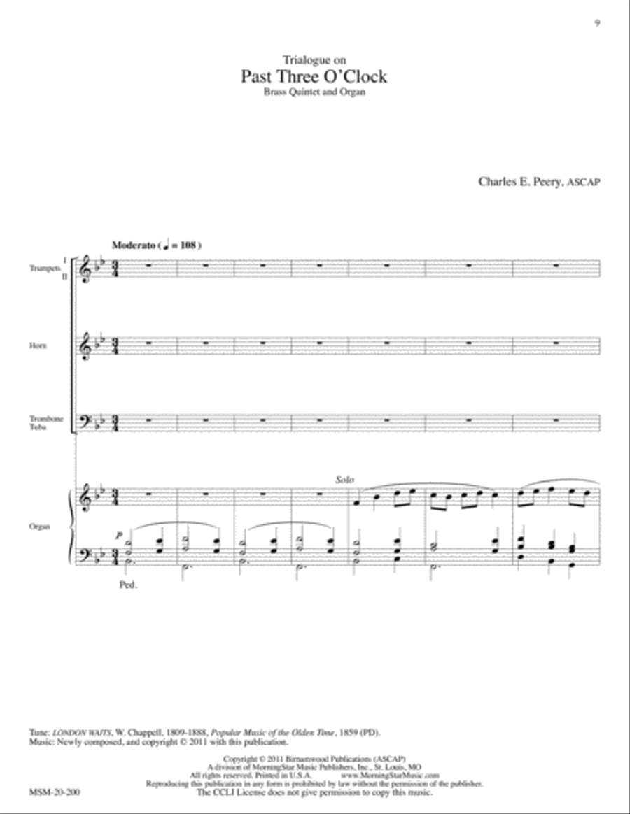Yuletide Triptych Handbell Choir scores gallery preview page 5