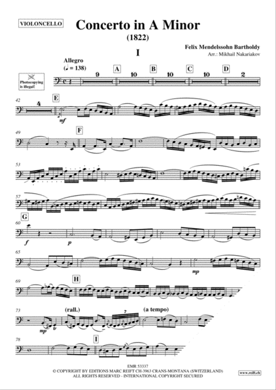 Concerto in A Minor Piano Accompaniment scores gallery preview page 3