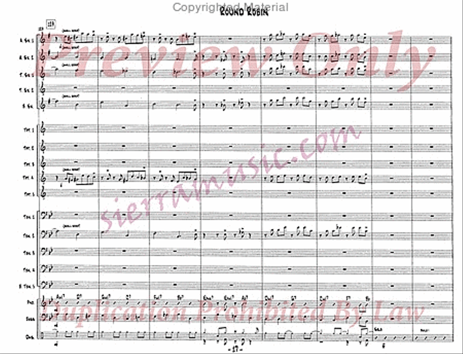 Round Robin Jazz Ensemble scores gallery preview page 18