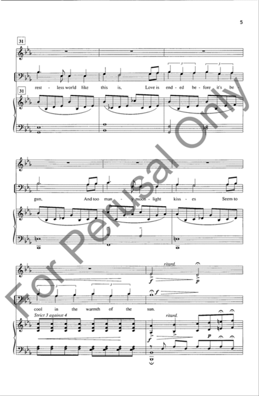 When I Fall In Love TTBB scores gallery preview page 5