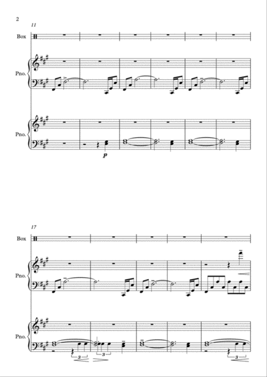 Shadows Shadows Piano Solo scores gallery preview page 2