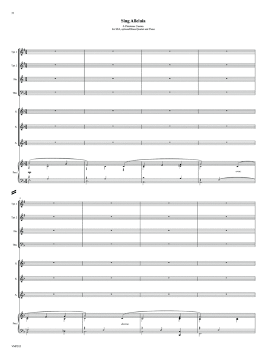 Three Christmas Cantatas 4-Part scores gallery preview page 8