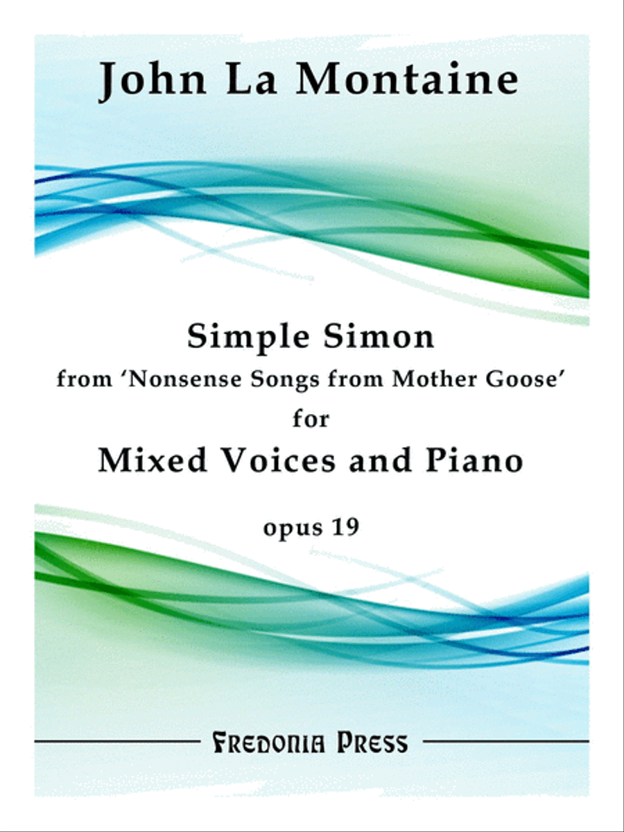 Simple Simon from 'Nonsense Songs from Mother Goose', Op. 19 Mixed Choir scores gallery preview page 1
