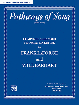 Book cover for Pathways of Song, Volume 1