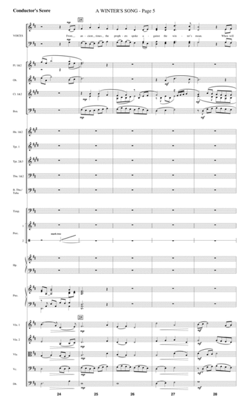 A Winter's Song (from Winter's Grace) - Full Score