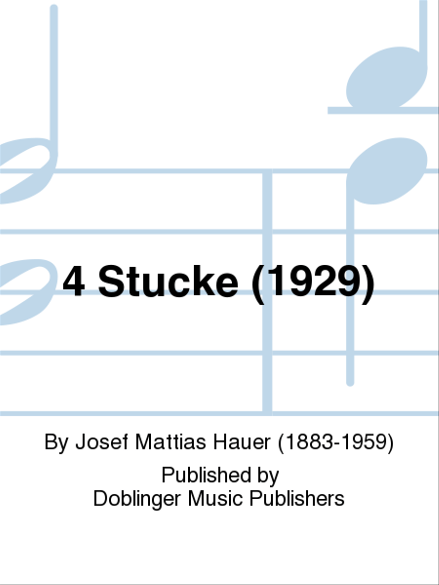 4 Stucke (1929) Cello scores gallery preview page 1