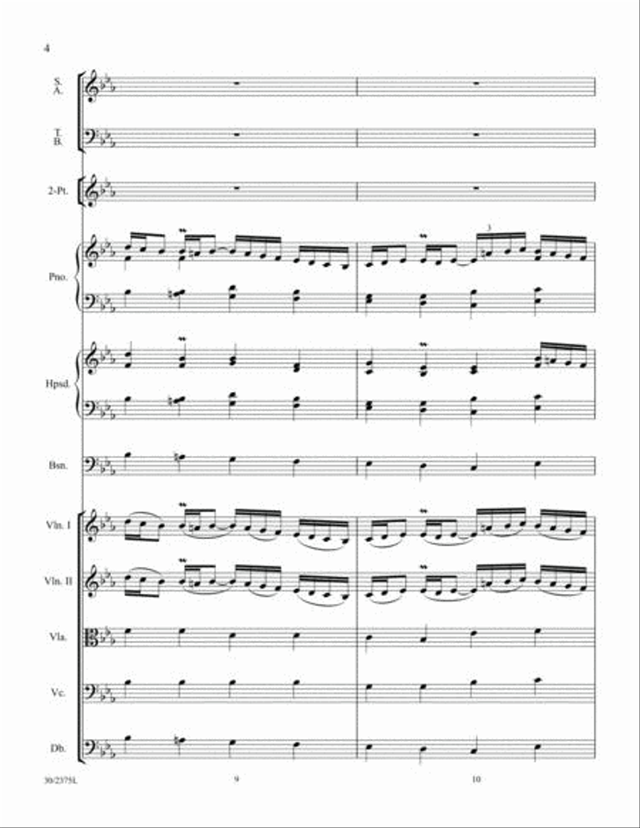 O Come, Little Children - Instrumental Ensemble Score and Parts Choir scores gallery preview page 4
