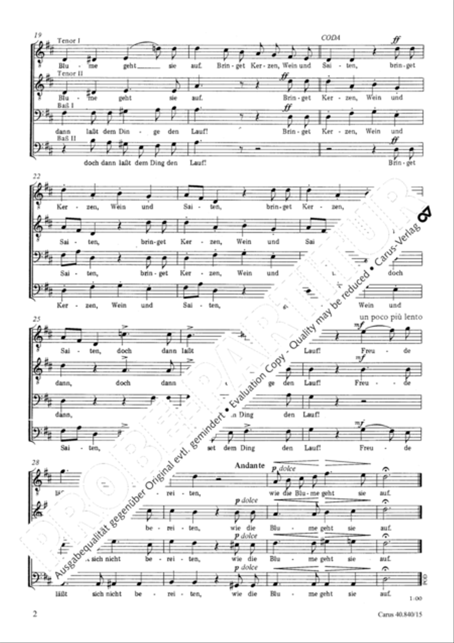 Aus dem Schenkenbuche TTBB scores gallery preview page 3