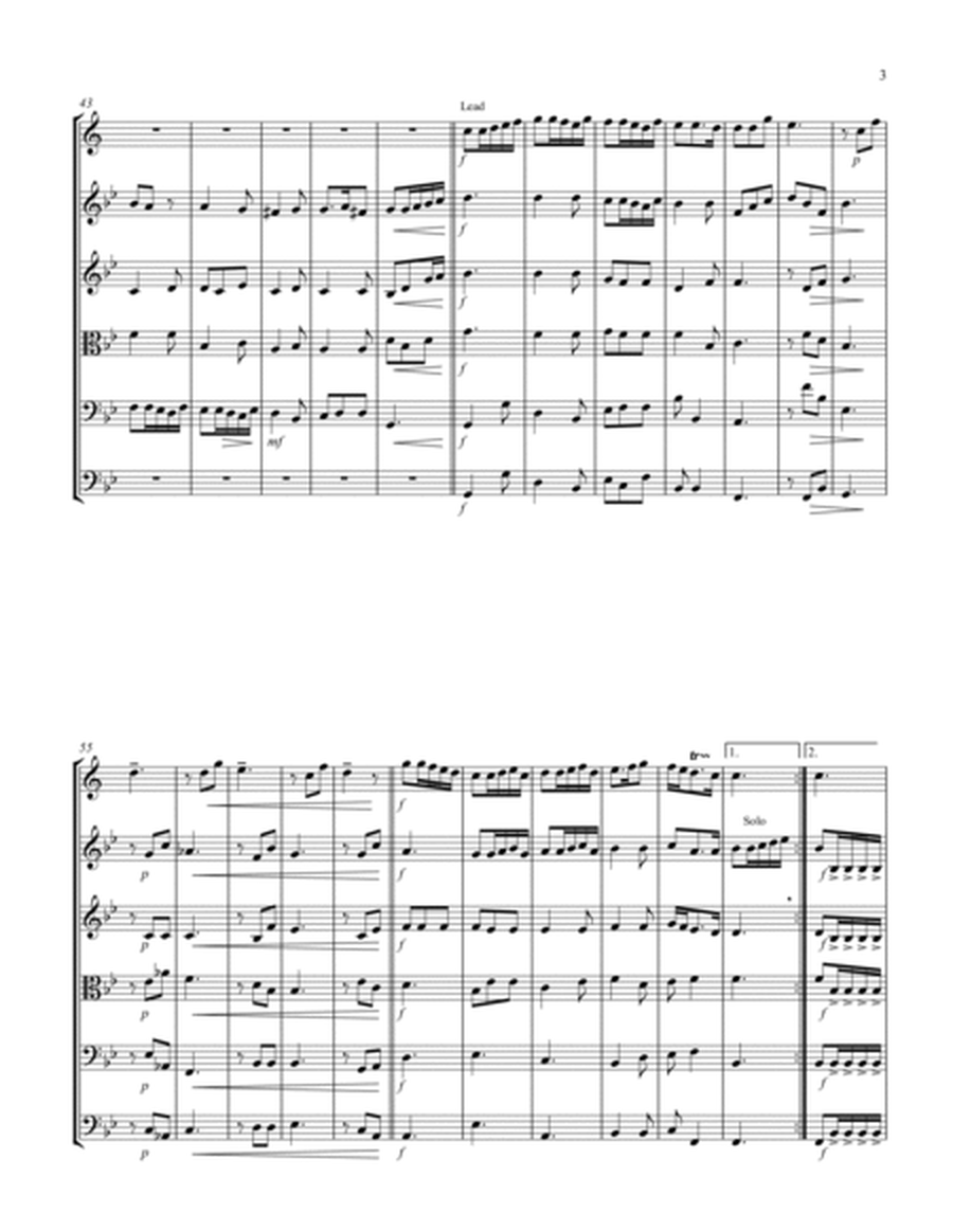 Allegro (from "Sonata for Trumpet") (Bb) (String Quintet - 2 Violins, 1 Viola, 1 Cello, 1 Bass with image number null