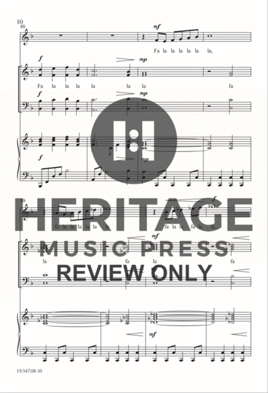 Deck the Hall Deck the Hall 4-Part scores gallery preview page 8