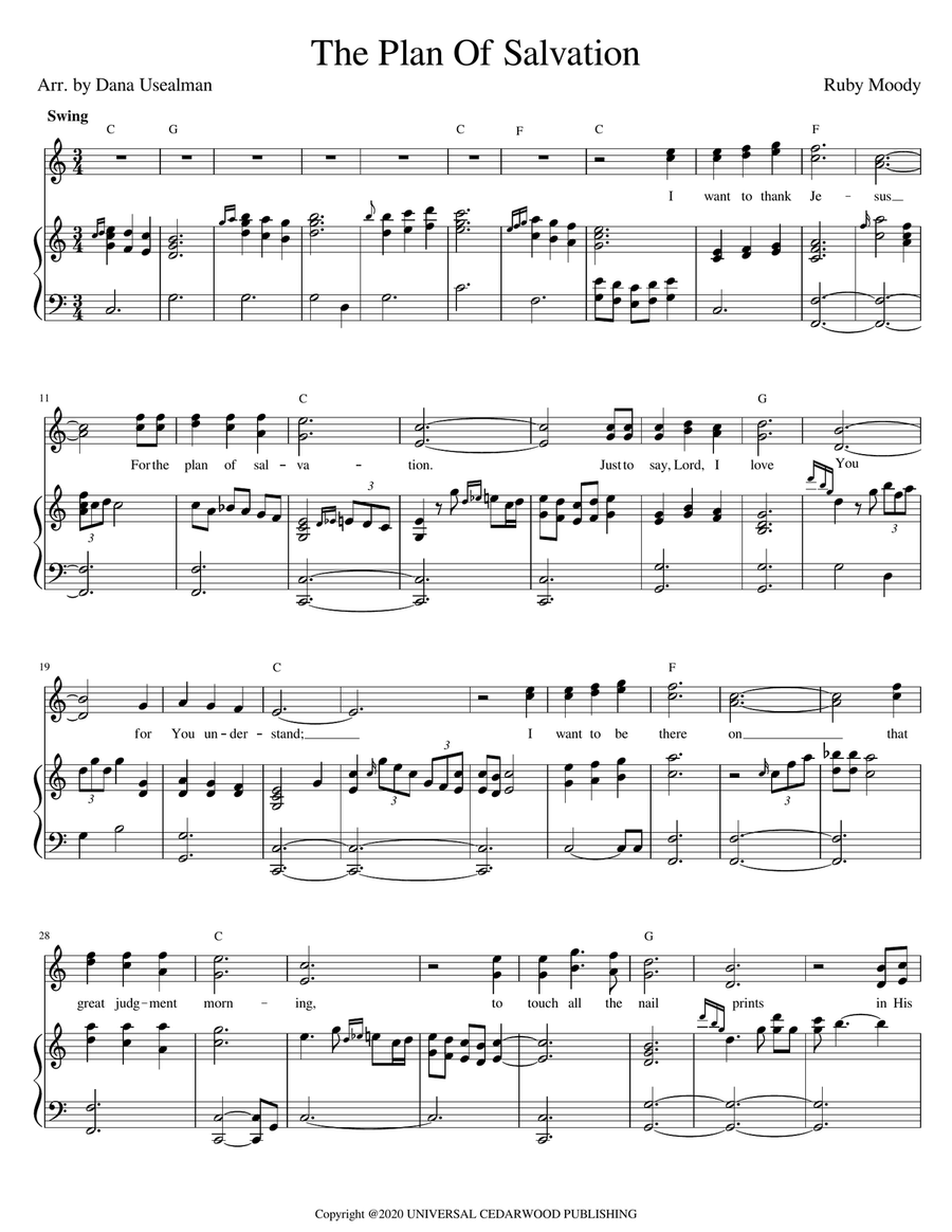 The Plan Of Salvation Voice scores gallery preview page 1