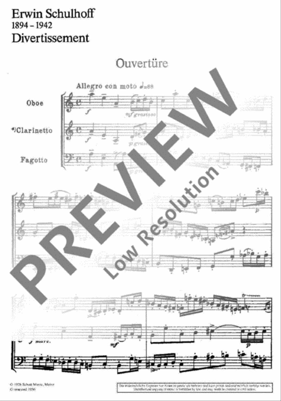 Divertissement Bassoon scores gallery preview page 3