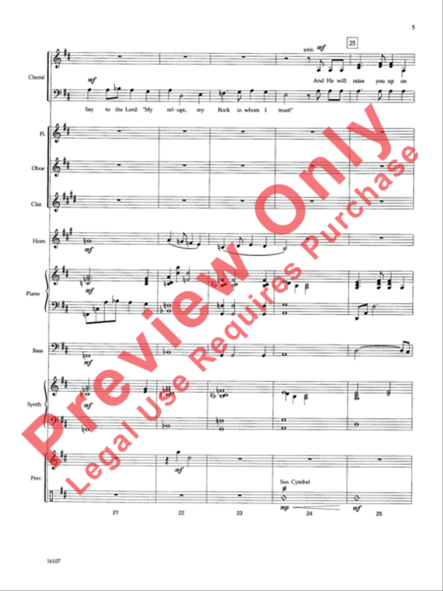 On Eagle's Wings On Eagle's Wings Choir scores gallery preview page 6