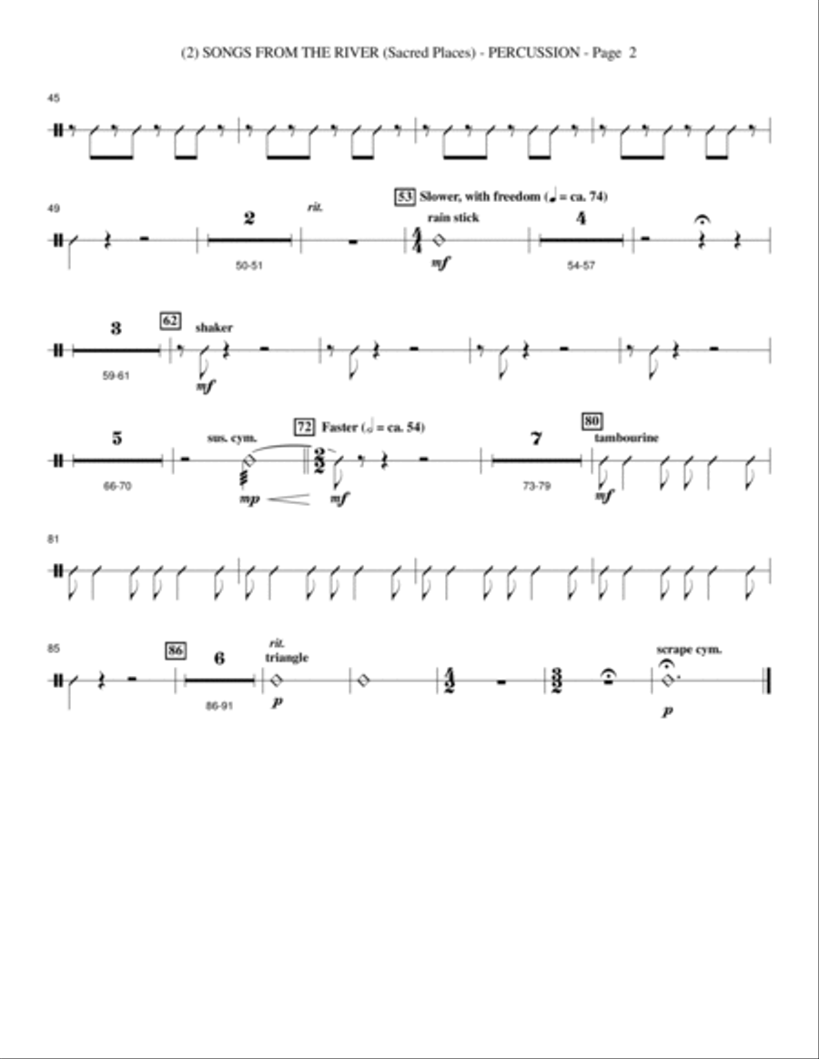 Sacred Places - Percussion Choir scores gallery preview page 4