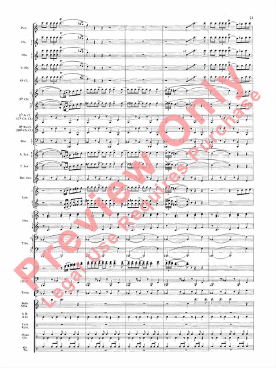 Symphonic Dance No. 3 (Fiesta) Concert Band scores gallery preview page 24