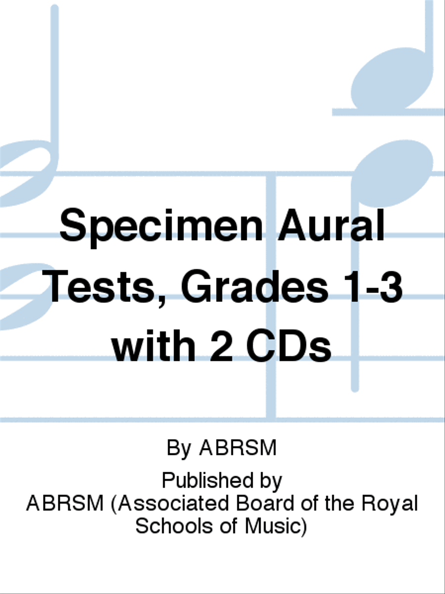 Specimen Aural Tests, Grades 1-3 with 2 CDs School and Community scores gallery preview page 1