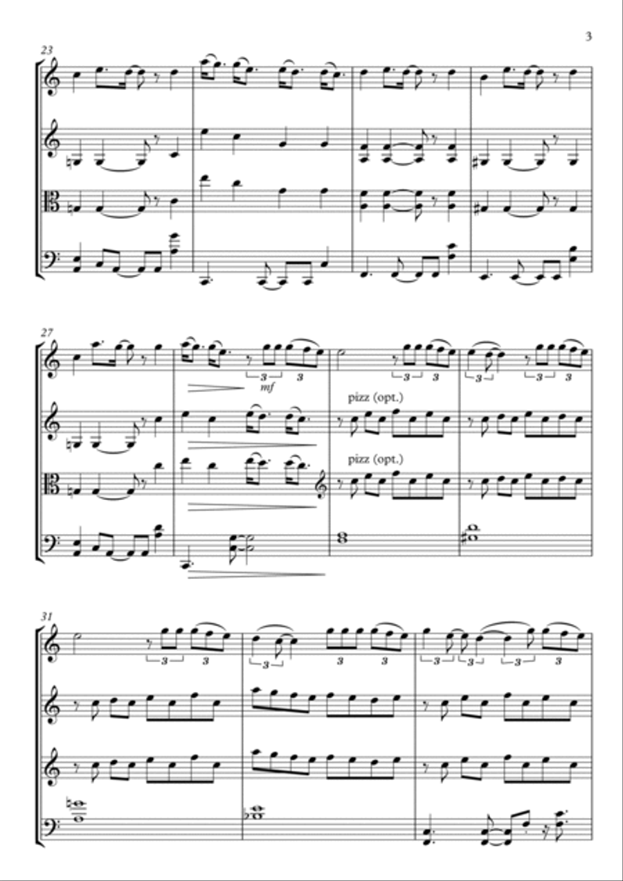 Thank U, Next Thank U, Next String Trio scores gallery preview page 4