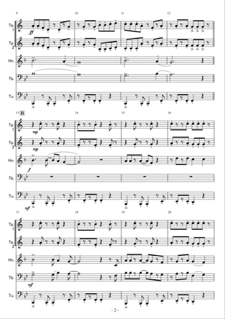 Take On Me Take On Me Brass Ensemble scores gallery preview page 2