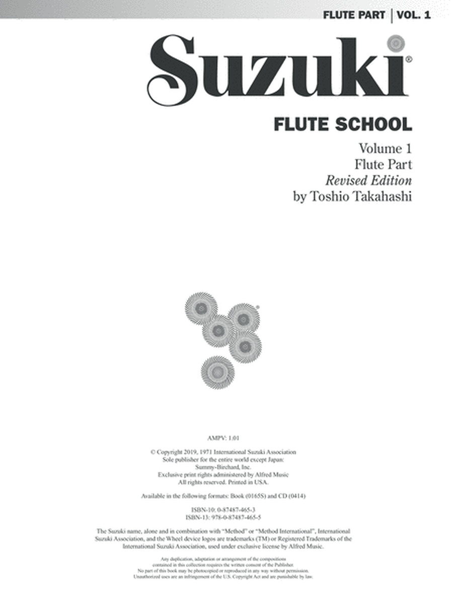 Suzuki Flute School, Volume 1