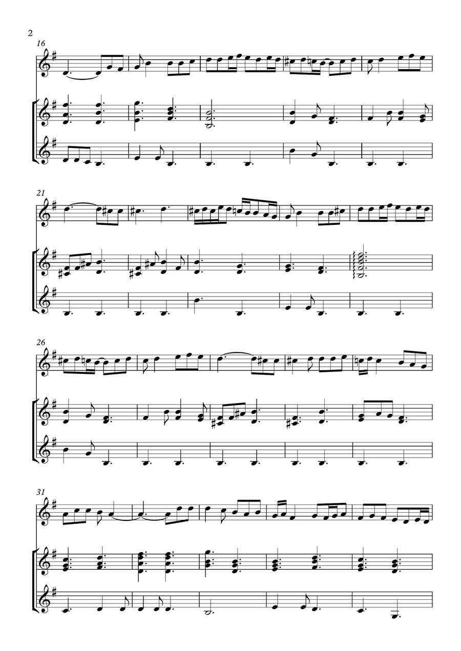 Amar Shonar Bangla Small Ensemble scores gallery preview page 2