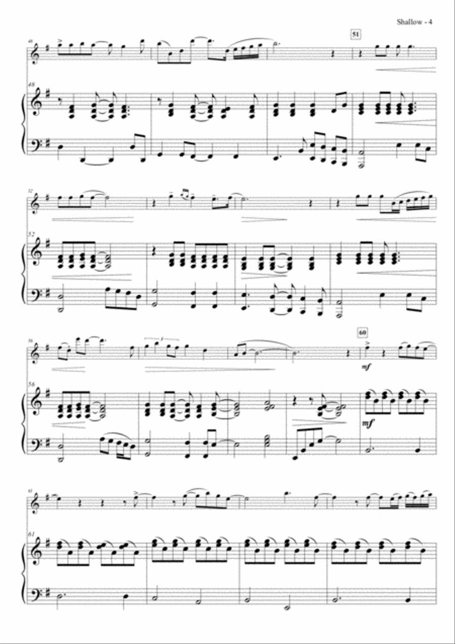 Shallow Flute Solo scores gallery preview page 5