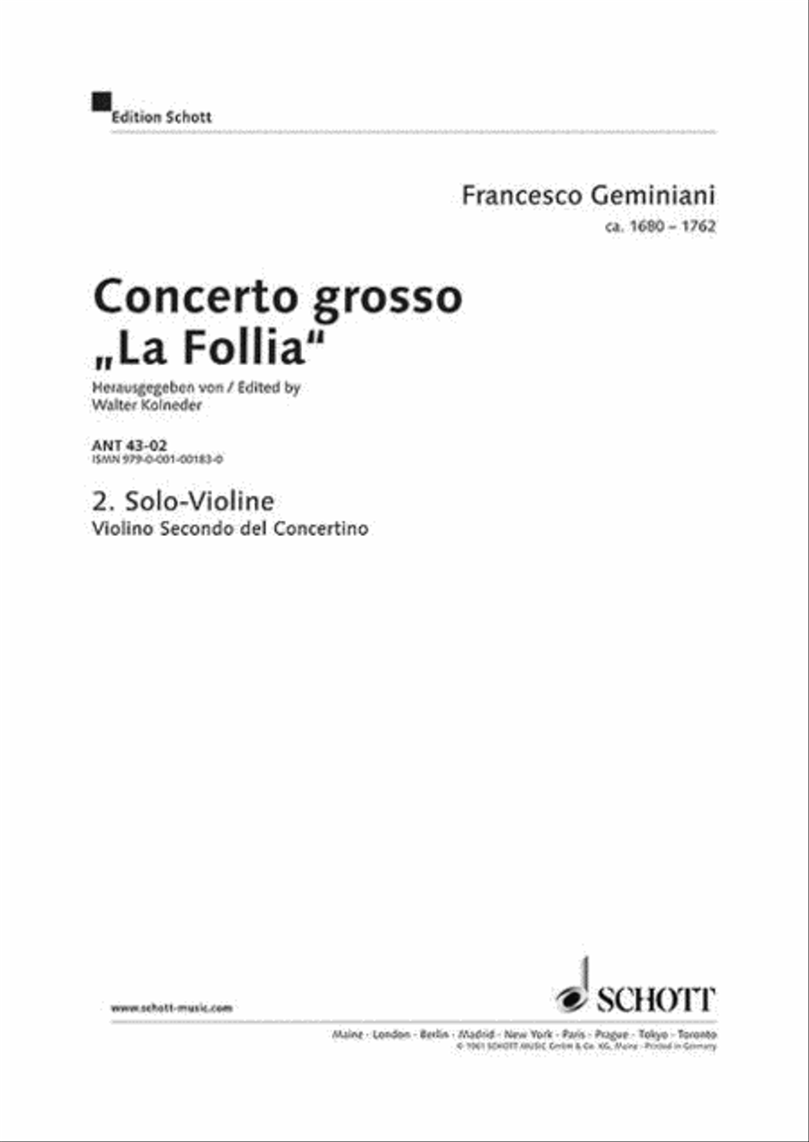 Concerto grosso String Orchestra scores gallery preview page 1