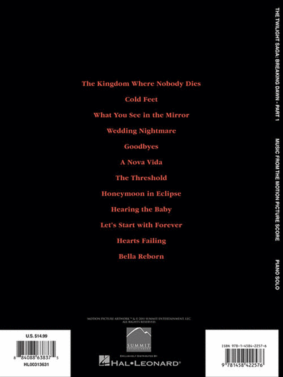 Twilight – Breaking Dawn, Part 1 Piano Solo scores gallery preview page 2