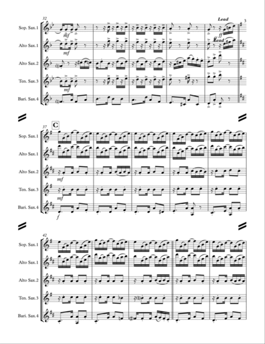 Tico-Tico no fubá (for Saxophone Quartet SATB ot AATB)