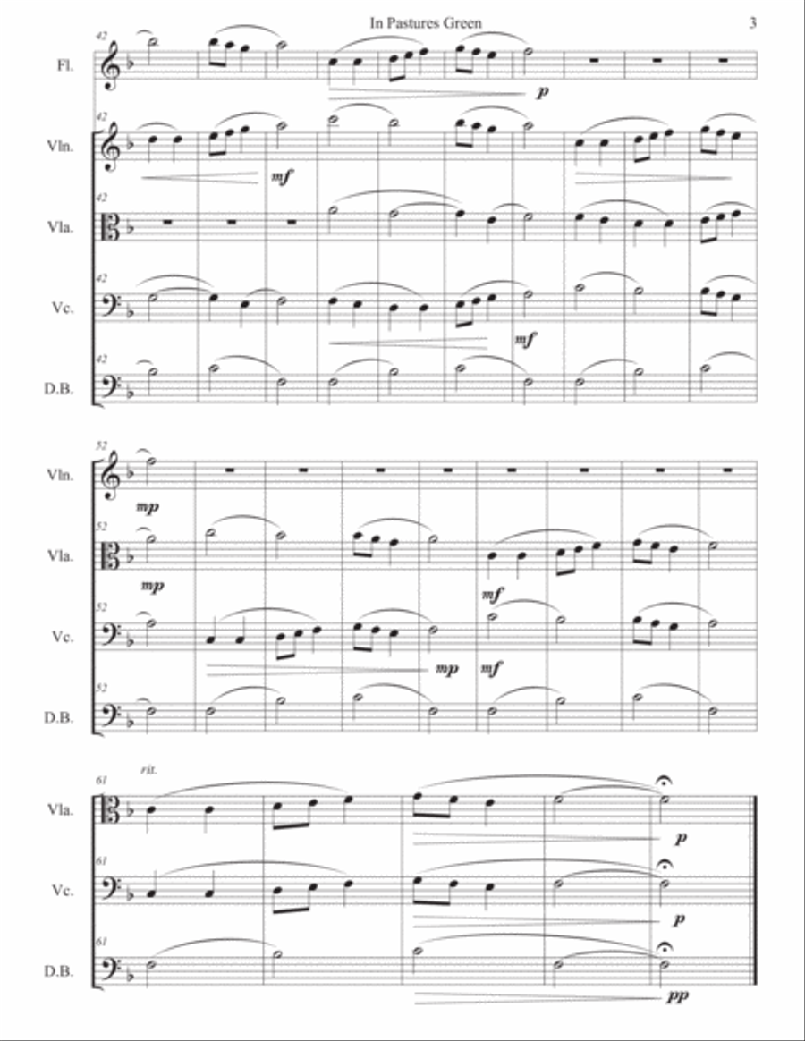 In Pastures Green. Psalm 23. A Cappella scores gallery preview page 5