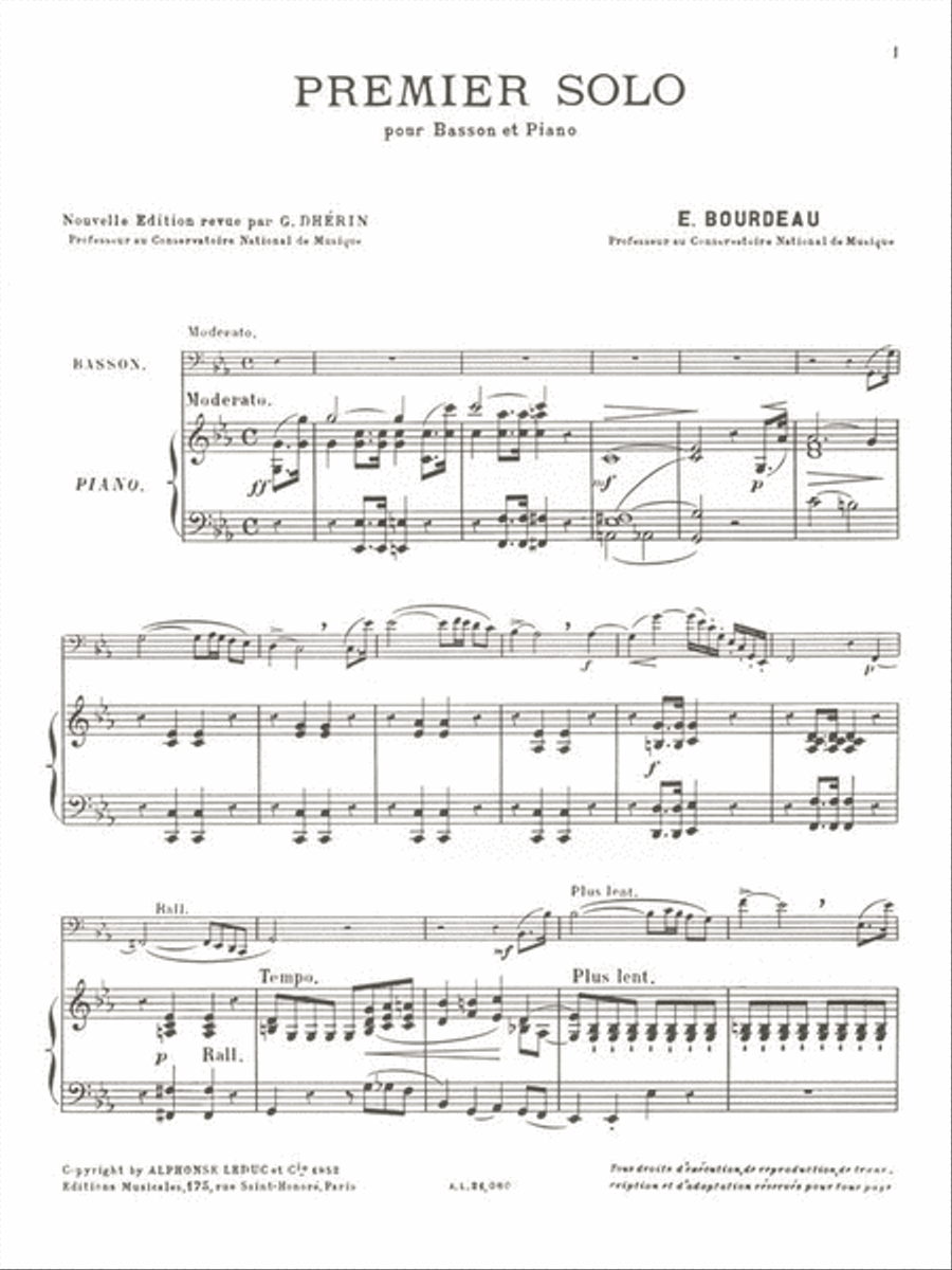 Bourdeau bassoon shop