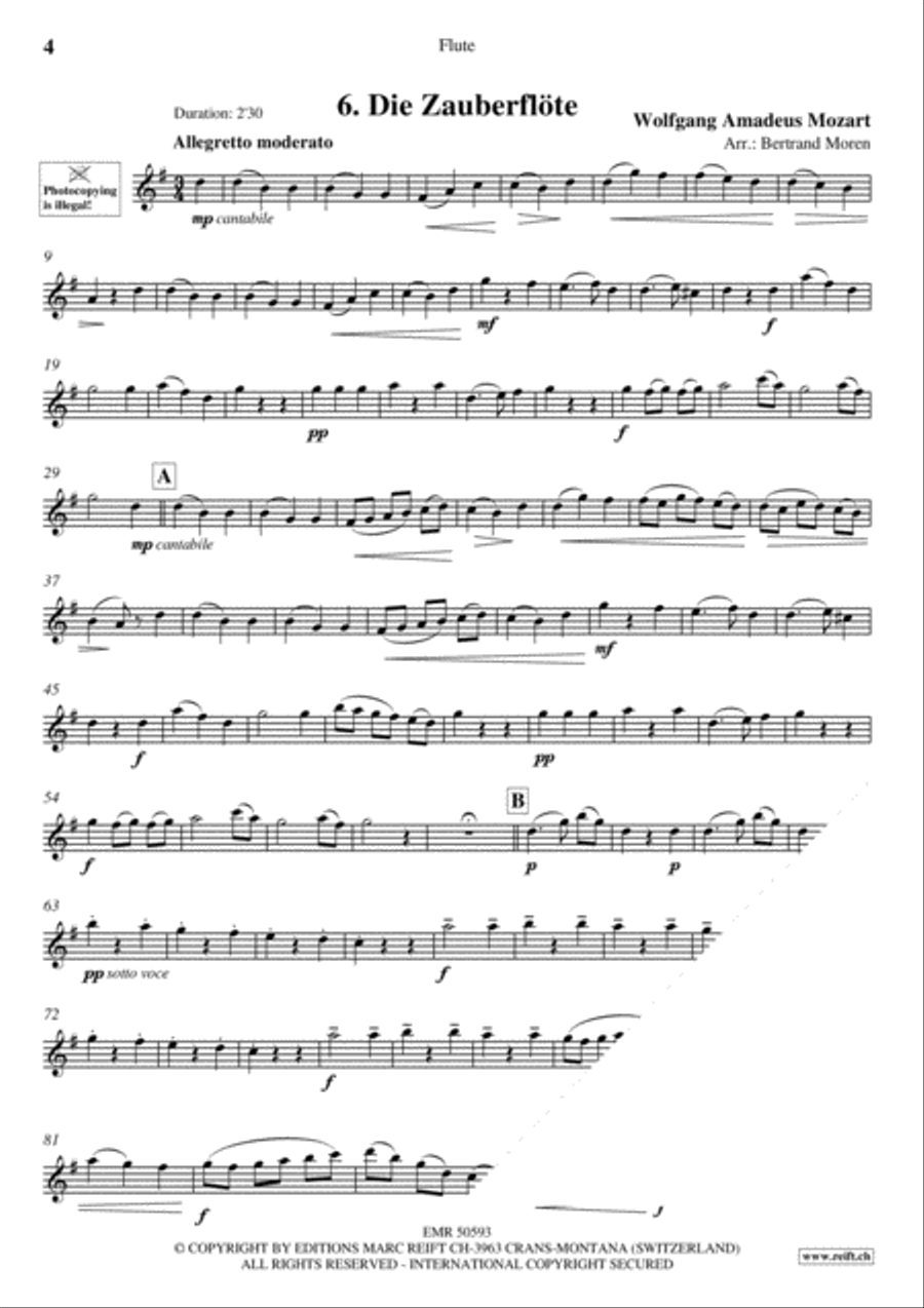 20 Slow Melodies Volume 1 Flute Solo scores gallery preview page 6