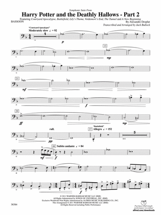 Harry Potter and the Deathly Hallows, Part 2, Symphonic Suite from: Bassoon